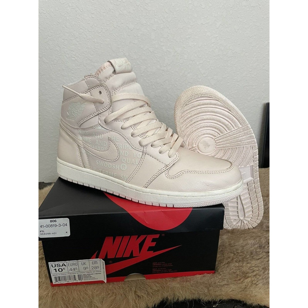 NikeAir Jordan 1 Retro High OG Men's Size 10.5 Guava Ice Sail Pink
